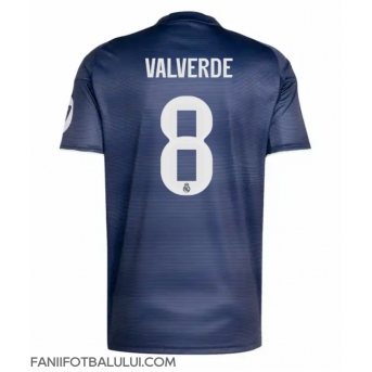 Real Madrid Federico Valverde #8 Tricou Fotbal Replică 2025-26 Barbati Deplasare